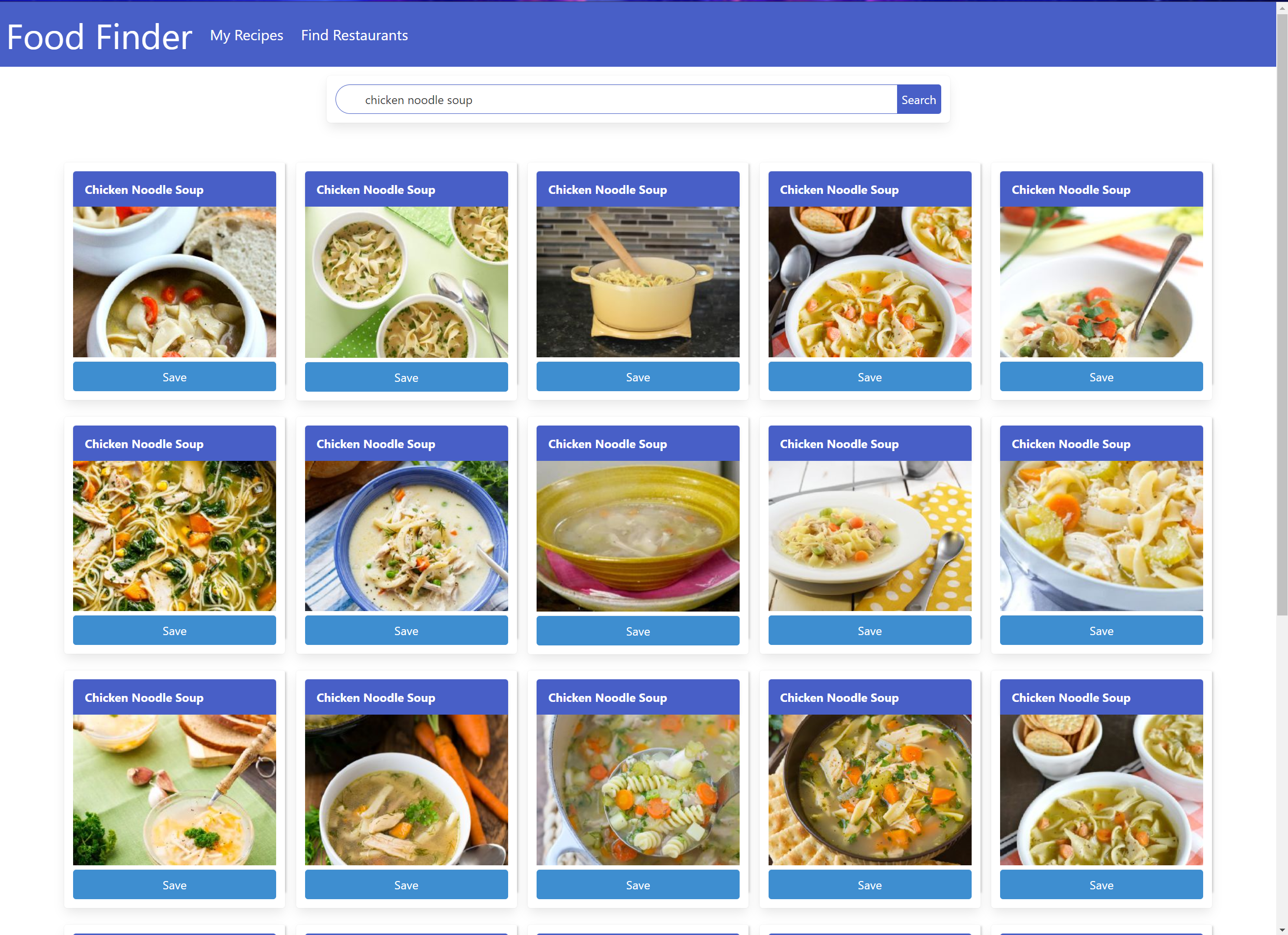 Food Finder project